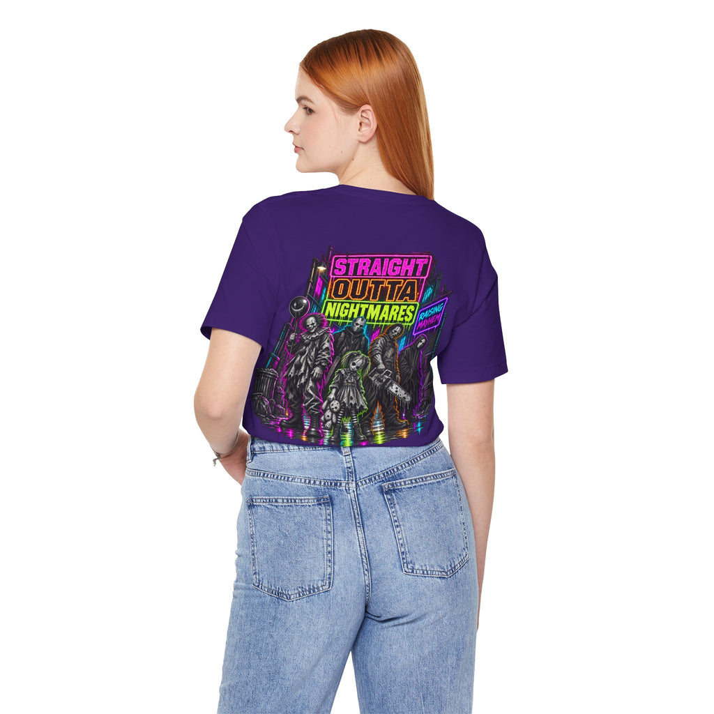 Straight Outta Nightmares Adult Horror Tee