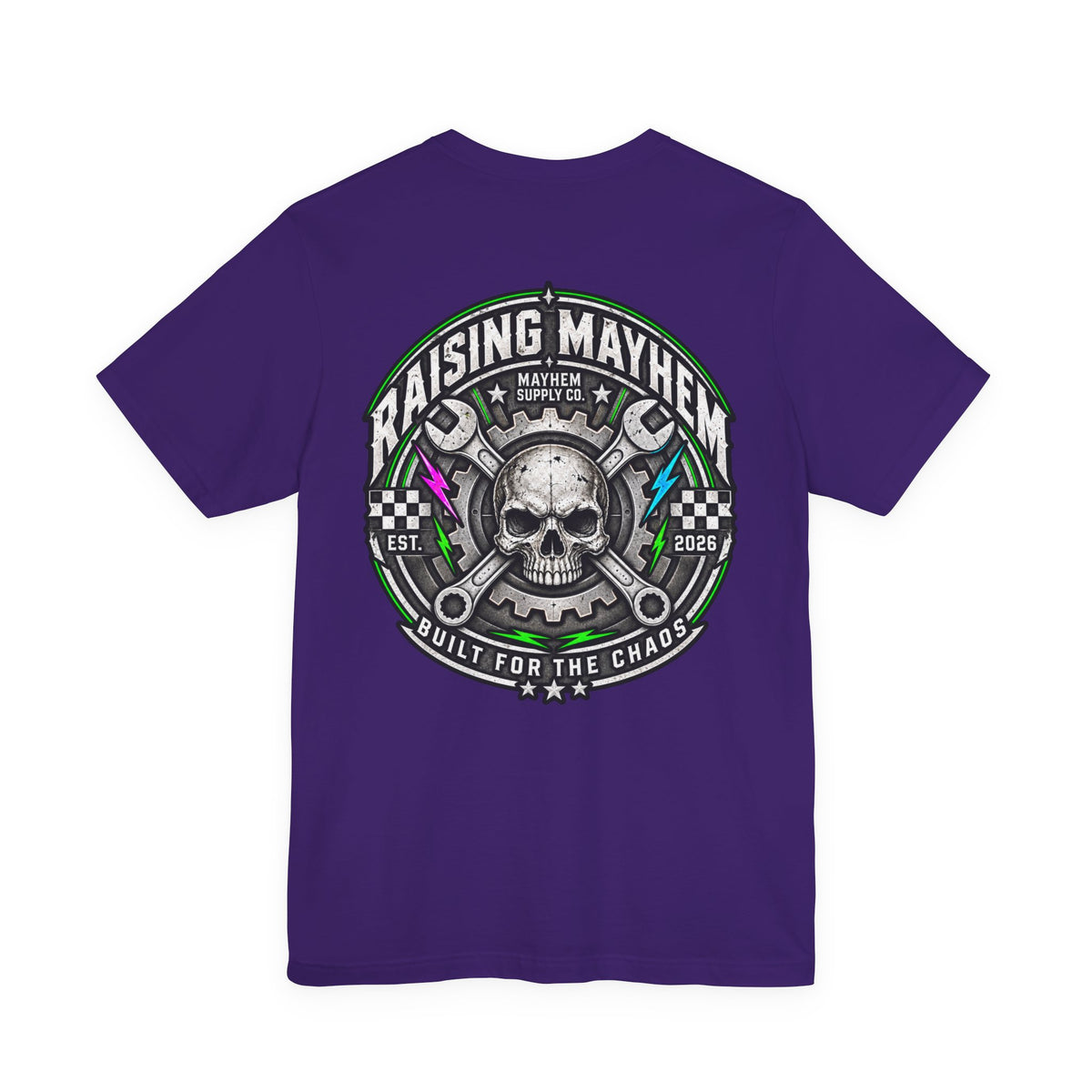 Raising Mayhem – Built for the Chaos Mens Tee