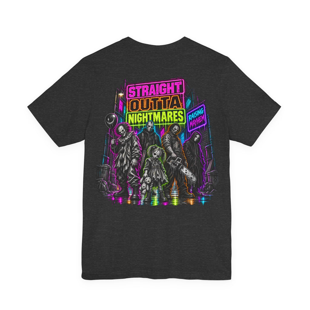 Straight Outta Nightmares Adult Horror Tee