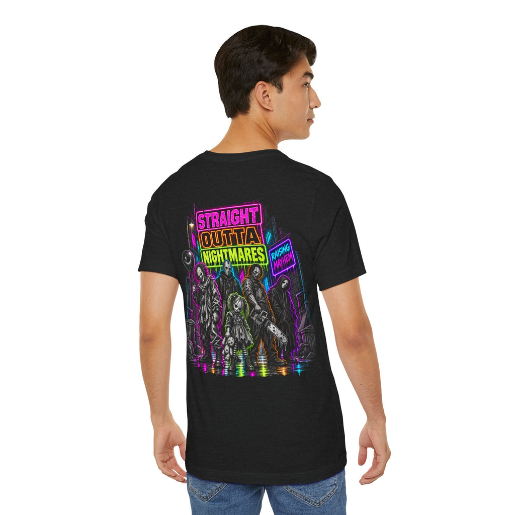 Straight Outta Nightmares Adult Horror Tee
