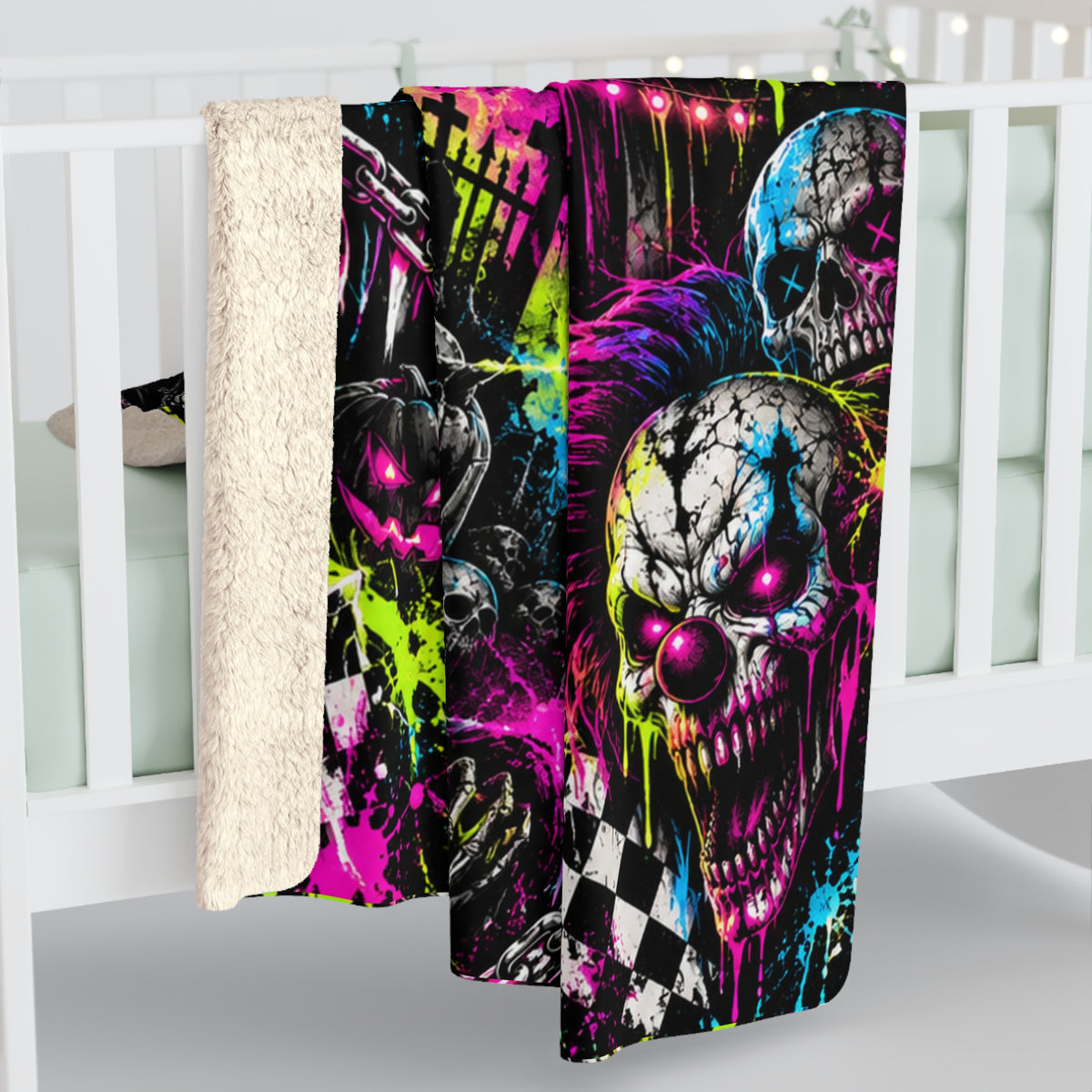 Mayhem  Horror Sherpa Blanket