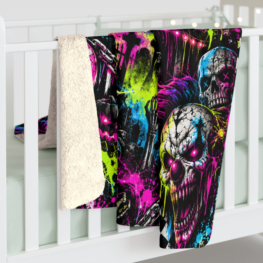 Mayhem  Horror Sherpa Blanket