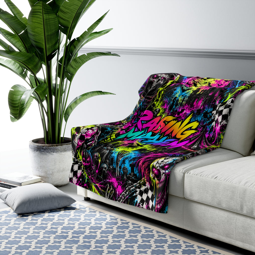 Mayhem  Horror Sherpa Blanket